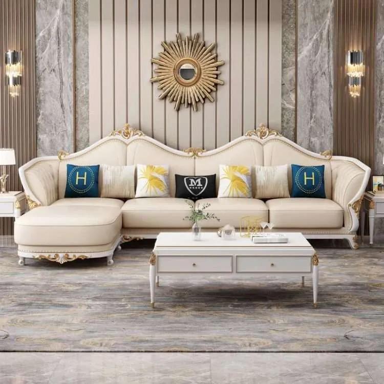 NS001 Royal Carved Sofa Set — luxury carved wooden furniture by NS Furniture Saharanpur